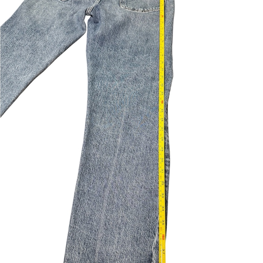 AGOLDE Women’s 90’s Jean Size 26 High Rise Straight Leg Distressed Light Wash - Picture 7 of 8